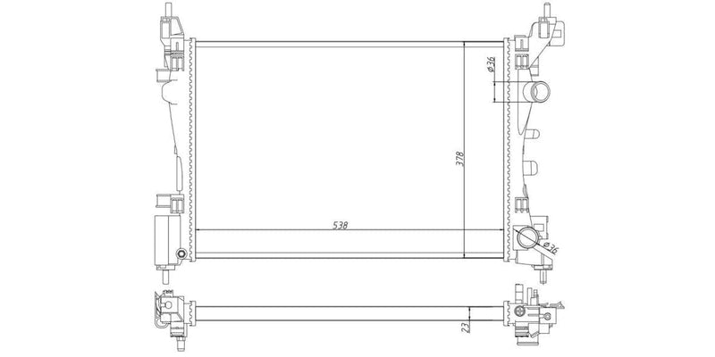 Radiator Opel Corsa 1.4 Enjoy,Essential,Lite Z14Xep 2008-2015 at Modern Auto Parts!