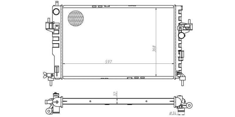 Radiator Opel Corsa 1.7Dti,Cdti,Ldv Y17Dt,Z17Dth 2005-2010 at Modern Auto Parts!
