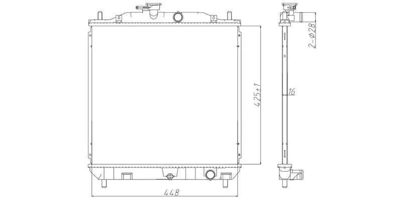 Radiator Toyota Avanza 1.3 S,Sx K3-Ve 2006-2015 at Modern Auto Parts!