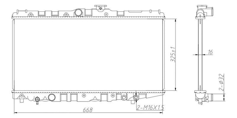 Radiator Toyota Conquest,Corolla,Tazz 2E,4Af,4Afe,7Afe 1993-2006 at Modern Auto Parts!
