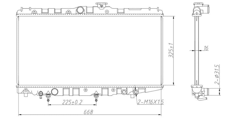 Radiator Toyota Conquest,Corolla,Tazz 2E,4Af,4Afe,7Afe 1993-2006 at Modern Auto Parts!