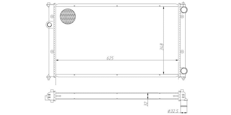 Radiator Vw Polo Classic 1.6I,1.8I Afx,Afv 1996-2003 at Modern Auto Parts!