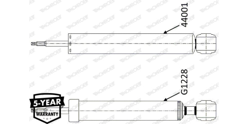 Shock Rear Ford Fiesta 2012> (Monroe)(G1228) Absorber