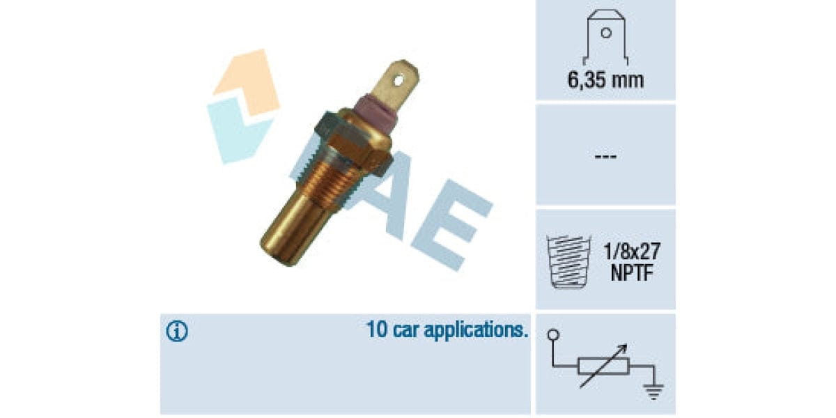 Temperature Switch 1Pin 1/8X27Nptf Ford (Essex Koln Cvh-Luc) (Fae) (31270) Sensor