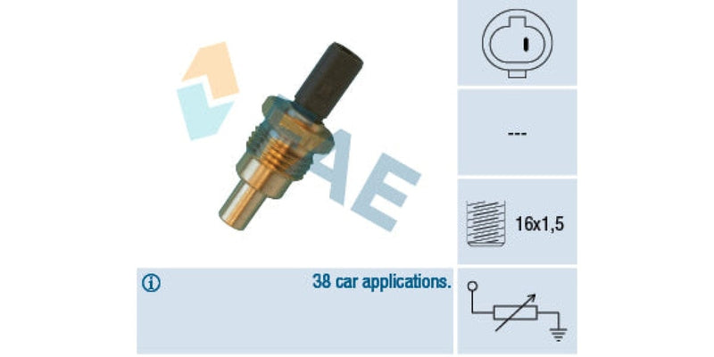 Temperature Switch 1Pin M16X1.5 Toyota (3S 5S 1Rz 2Rz 5L 2Gd 5Vz 1Kz 2Tz 2Y 2L 3L 1Fz 1Hz 2Kd) (Fae)