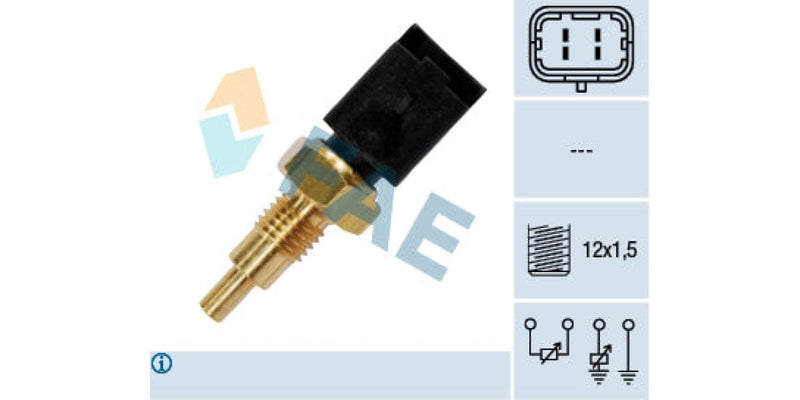 Temperature Switch 4Pin M12X1.5 Alfa 147 156 166 Fiat Multipla Punto (Fae) (33723) Sensor
