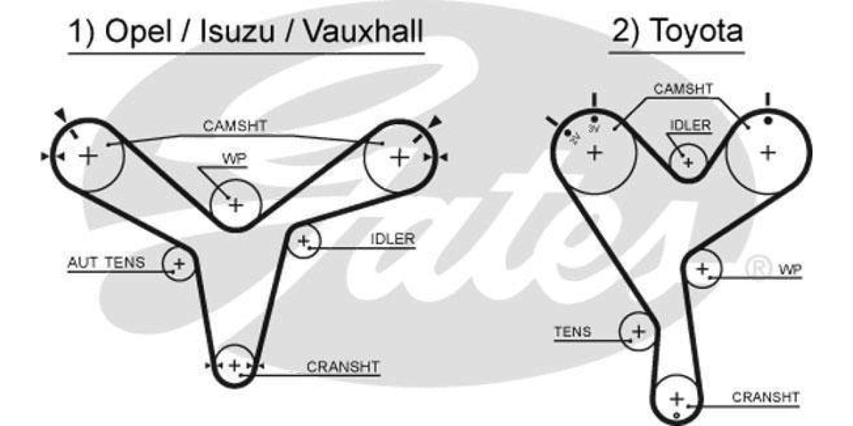 Timing Belt Isuzu Frontier,Kb320/350,Trooper ,Toyota Camr (6Vd1,6Ve1,3Vz-Fe) - Modern Auto Parts