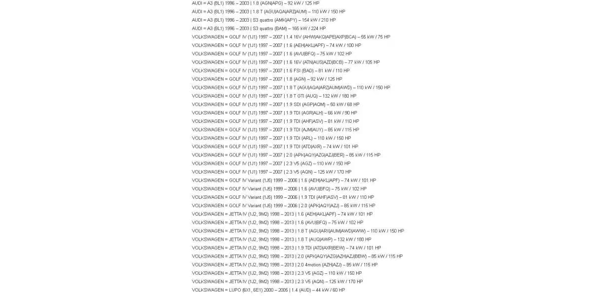 - Modern Auto Parts"