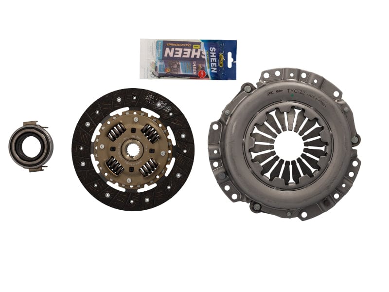 Valeo TY75 clutch kit components laid out – includes 190 mm disc, pressure plate and release bearing for Toyota Etios 1.5 L (2NR‑FE)
