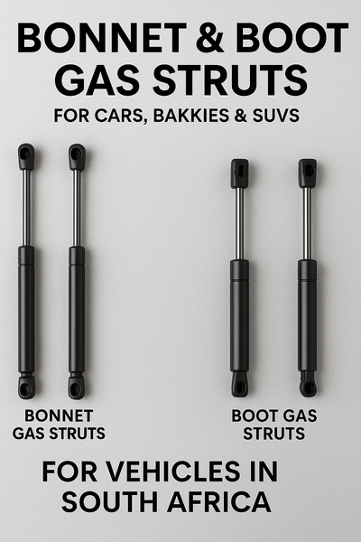 Bonnet and boot gas struts for vehicles in South Africa – for cars, bakkies, and SUVs