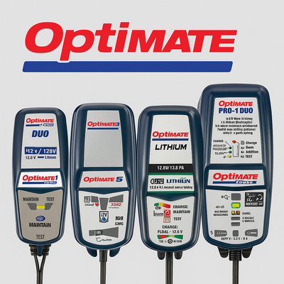 OptiMate Battery Chargers – DUO, 3, 5, Lithium and PRO-1 DUO Smart 12V Models