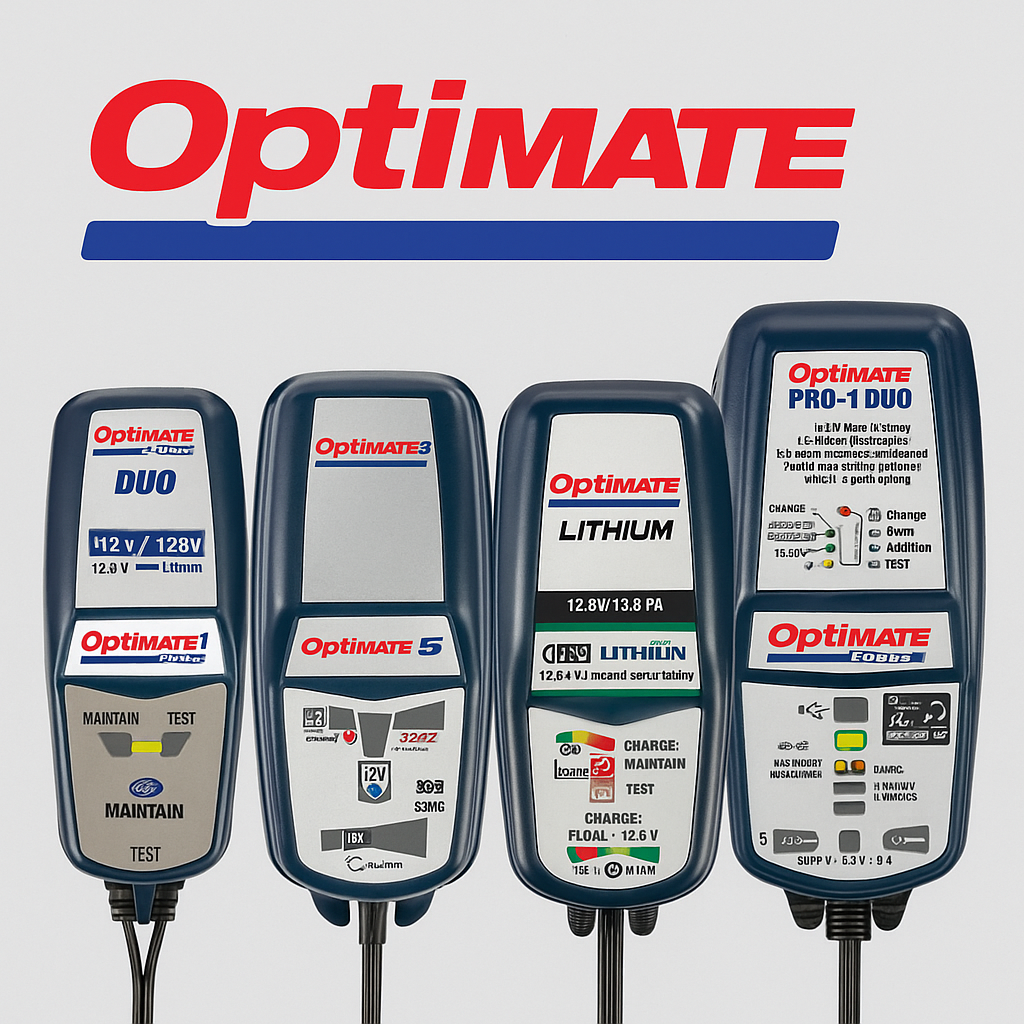 OptiMate Battery Chargers – DUO, 3, 5, Lithium and PRO-1 DUO Smart 12V Models