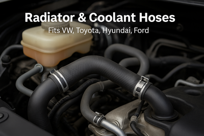 Radiator and coolant hoses for VW, Toyota, Ford – heater hose, bypass hose, and coolant pipe replacements