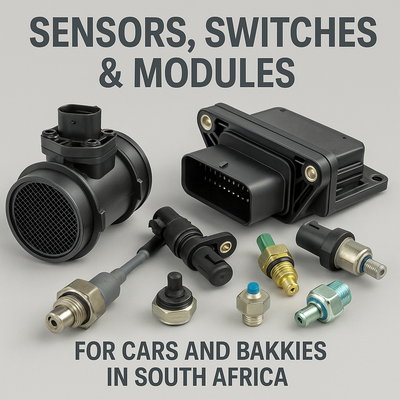 Automotive sensors, switches, and control modules for cars and bakkies in South Africa
