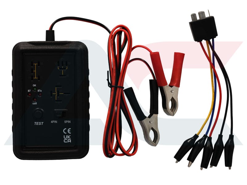 Relay Tester 12-24V 4 Pin 5 Pin With Adaptor 110mm REL0004

