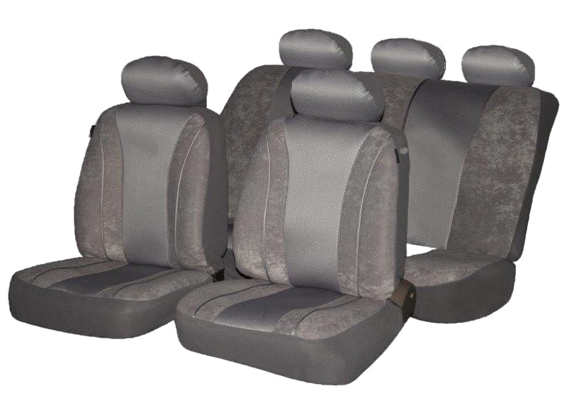 Venice 9-piece car seat cover set grey – universal fit SA88