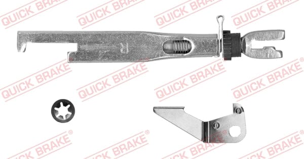 Brake adjuster left for Renault R11 TX, TXE F2N engine 1985–1986 – 10253003-1L