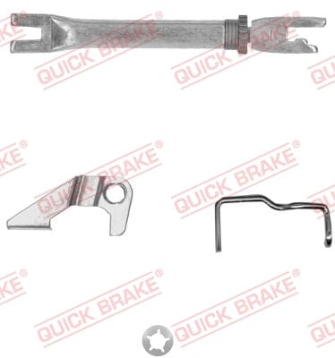 Brake adjuster right for Chery QQ3, Chevrolet Spark, Daewoo Matiz – 10253014-1R