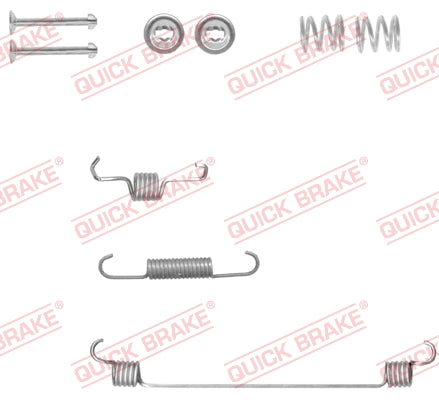 Accessory Kit Brake Shoe Right Side Nissan Micra 4/5 Clio 2/4 Kia Picanto (105-0018-1R)