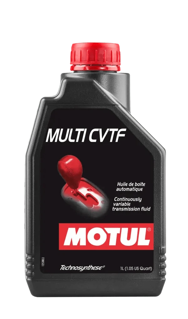 Motul Multi Cvtf 1L Gear And Transmission 105785 oil bottle, high-performance synthetic motor oil designed for fuel efficiency and engine protection.