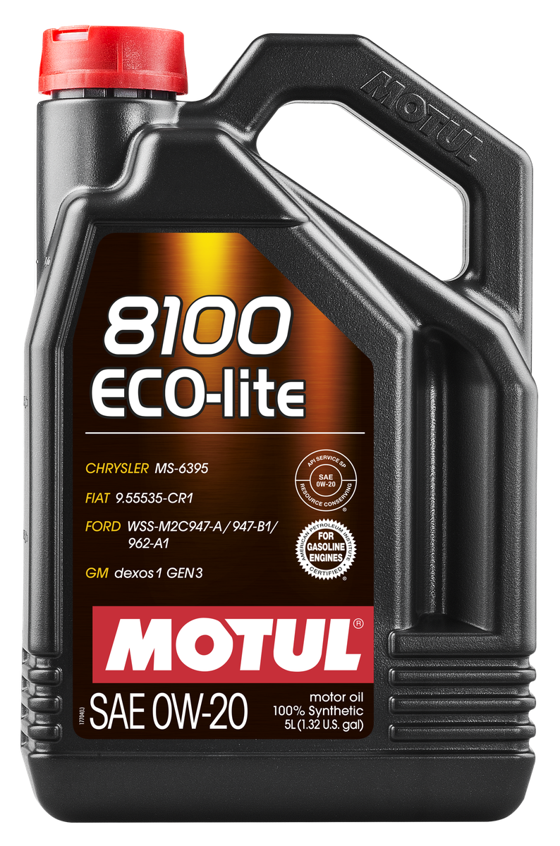 Motul 8100 Eco-Lite 0W20 5L Engine 108536