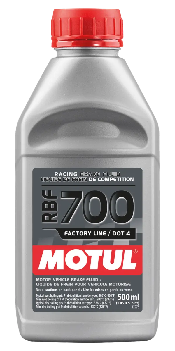 Motul Rbf 700 500ml Brake Fluid 109452 oil bottle, high-performance synthetic motor oil designed for fuel efficiency and engine protection.