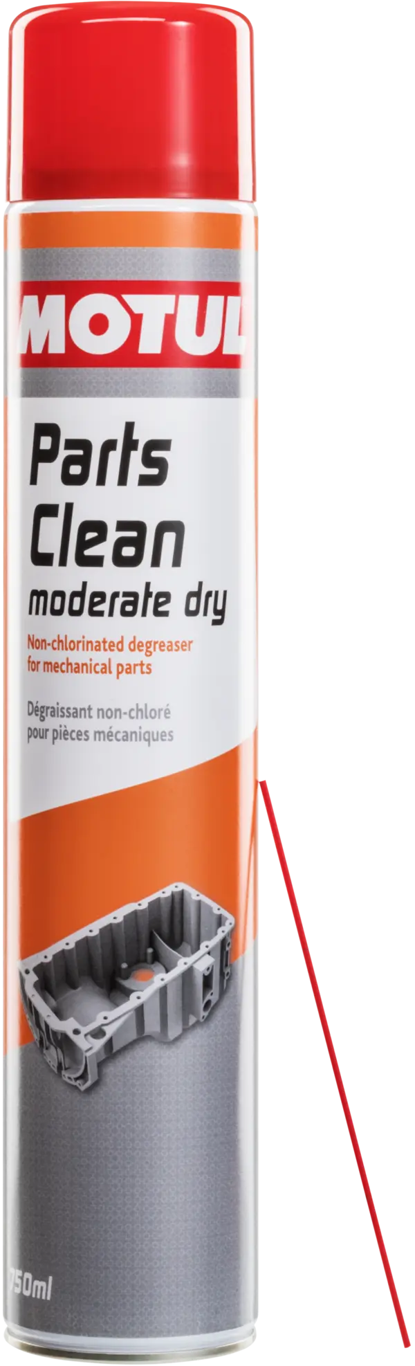 Motul Parts Clean 750ml Workshop 112246 oil bottle, high-performance synthetic motor oil designed for fuel efficiency and engine protection.