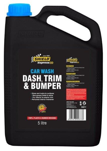 Shield Express Car Wash Dash Trim & Bumper 5L Restores And Protects Glossy Finish SH817