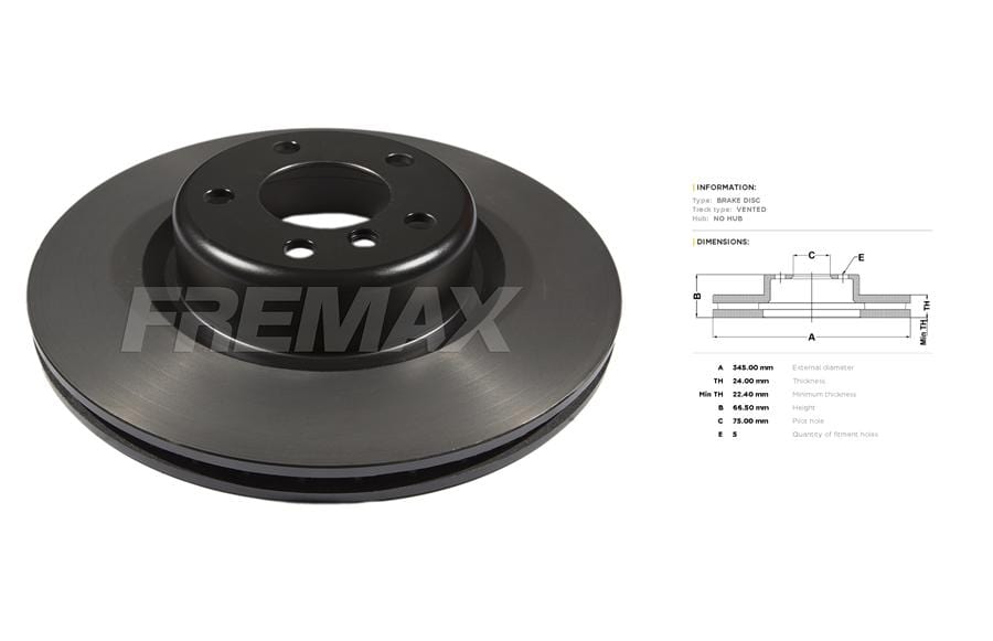 Brake Disk Rear 324mm BMW F20 M135i N55 (BD3571)