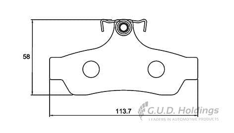 I-Front Brake Pad Set Chev Lumina LS SS V8 Safeline (D3867S)