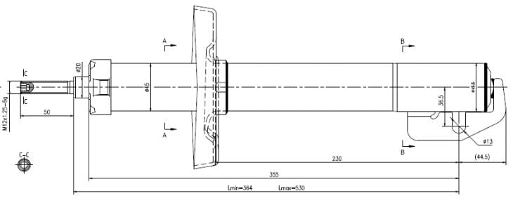 I-Front Shock Absorber Ford Sierra Sapphire 1983-1993 (9251599)