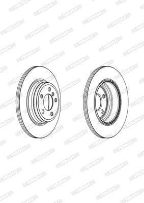 BMW 335i 340i F30 435i 440i F32 Rear Brake Disc Vented 330mm DDF2404X