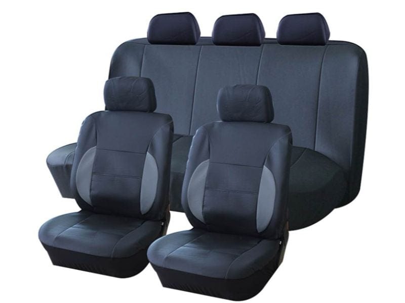 PU 11-piece car seat cover set black – universal fit SA464