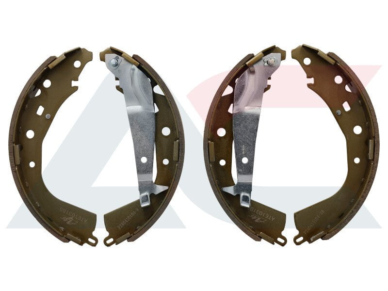 ATE1031BS rear brake shoes for Toyota Hilux, Hiace, Quantum, Prado – includes lever