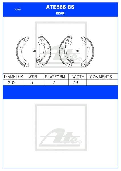 Ford Bantam, Escort – Agterste Remskoene (ATE566BS)