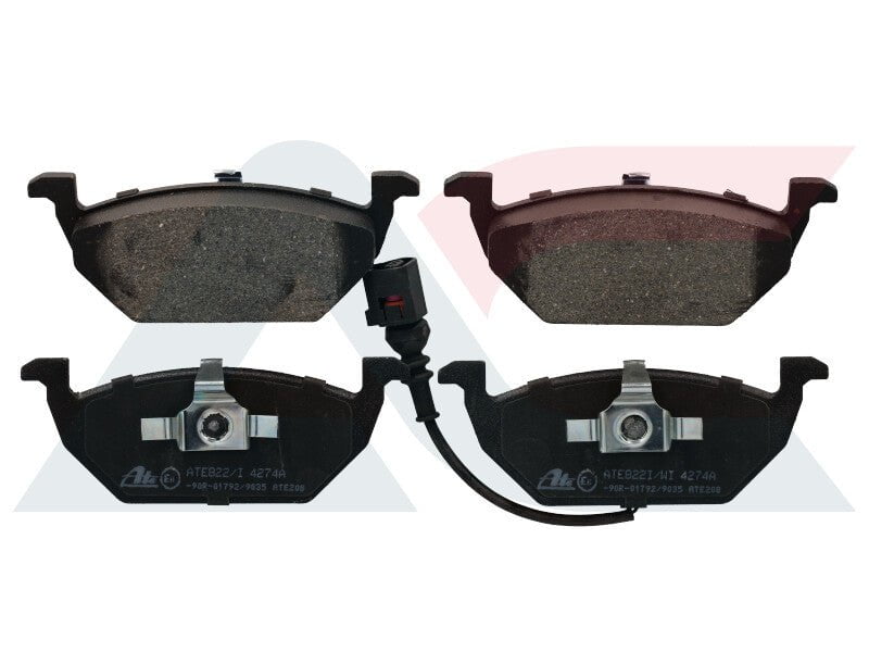 ATE822 front brake pads for VW Polo, Golf, Audi A3, Seat Ibiza – with wear sensor