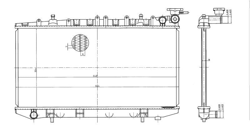 Radiator Nissan Sentra 2 140,160,160STI (GA14/GA16) B3246002