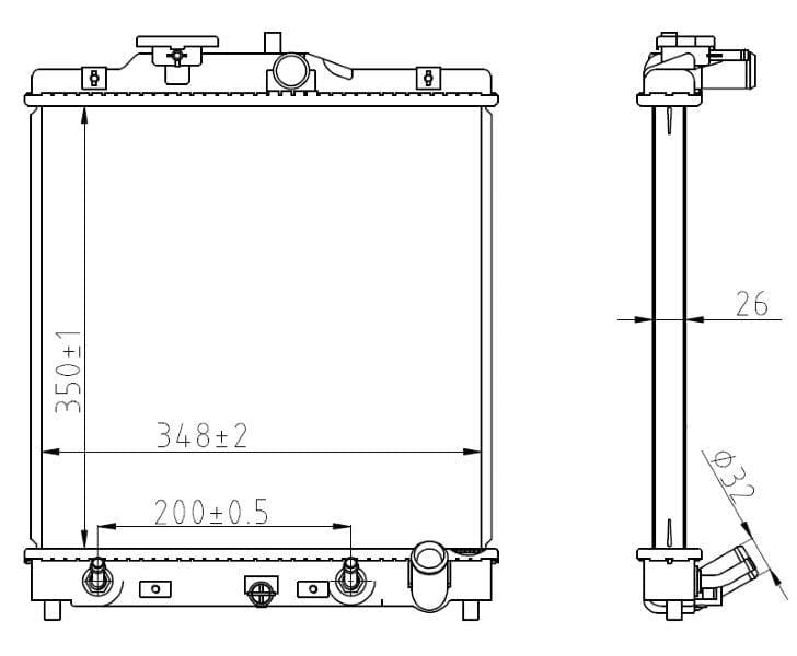 Irediyetha ye-Honda 180E / 180i / Civic 180i – B18B3, B18B4, B18C4 – Automatic – 1994–2000