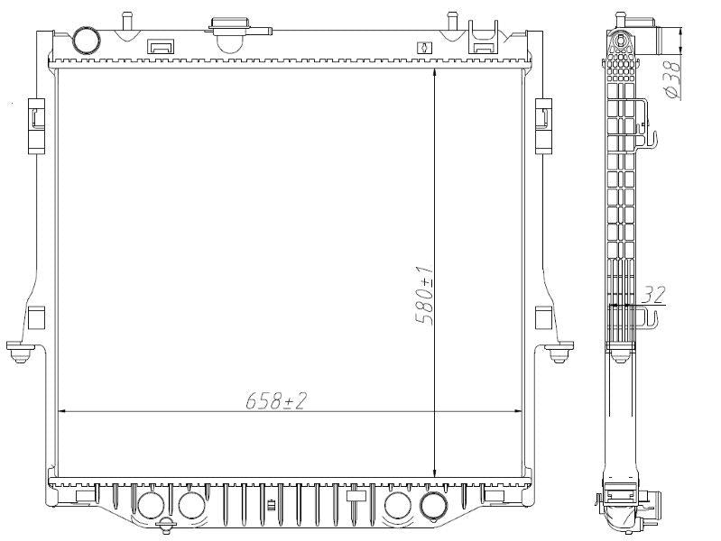 Radiator Isuzu D-Max 2.5CRDi 2.0CRDi KB250 VI  (TFR, TFS) B5804602