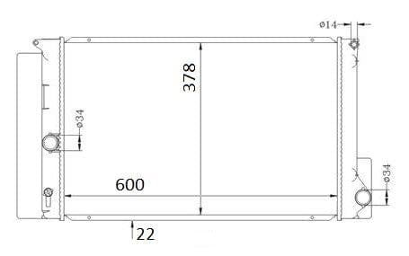 I-Radiator ye-Toyota Auris &amp; Corolla 1.3 / 1.4 / 1.6 / 1.8 VVTi – 1NR-FE, 4ZZ-FE, 1ZR-FE, 2ZR-FE – Manual – 2007–Present