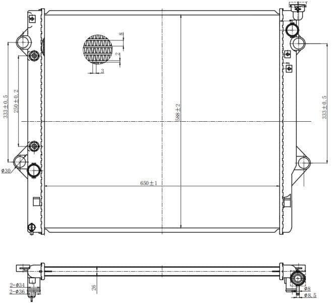 Toyota FJ Cruiser / Prado 3.0D 4.0 Radiator – Automatic Transmission (B6508003)