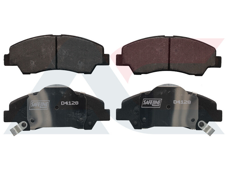 Brake Pads Front Hyundai Grand I10 1.0,1.2 (2014- ) (SAFELINE D4128S) (SET LH & RH Wheel)