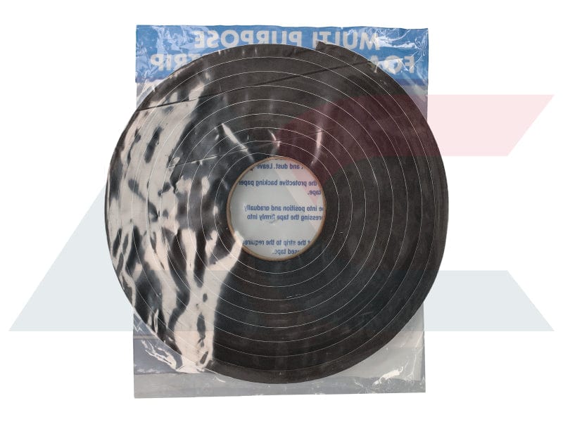 Weather sealing foam strip 10mm x 25mm x 5m rubber shim – WS1025