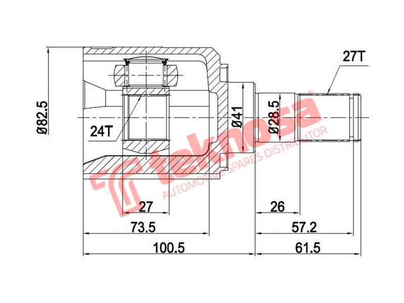 Inner Outer Cv Joint Kia Sportage 2.0CVVT G4GC 2004- (HY8015)