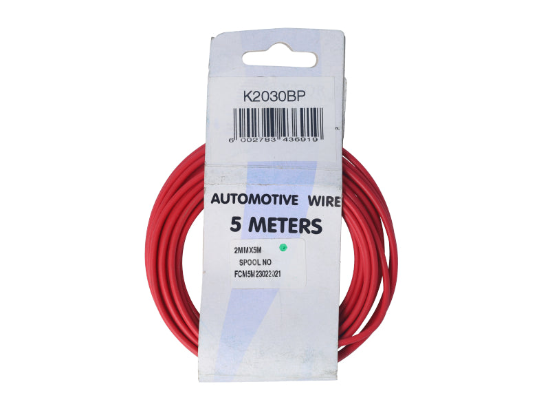 Electric Cable 2.00mm Red (5M)