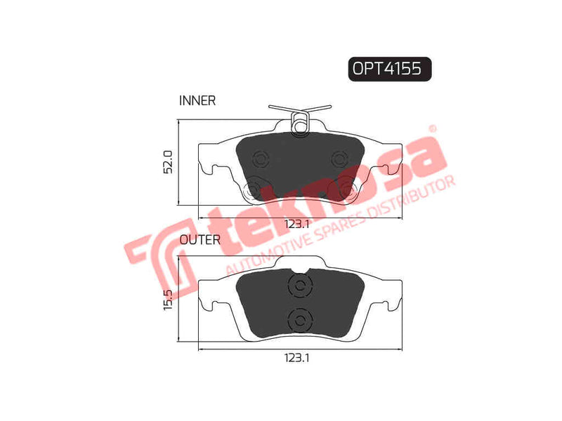 Brake Pad Jaguar Xf 06 ( Rear ) (SET LH & RH Wheel)