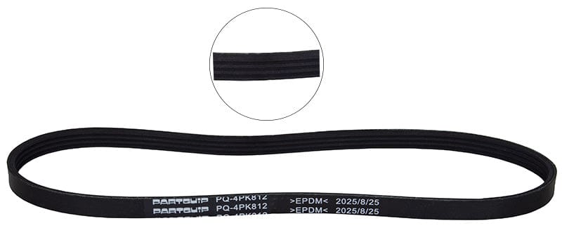 Micro V-Belt Honda Civic,Hyundai Accent,Elantra,Kia Rio,Mazda 323,Midge,Suzuki Swift,Toyota Conquest,Corolla (PQ-4PK812)