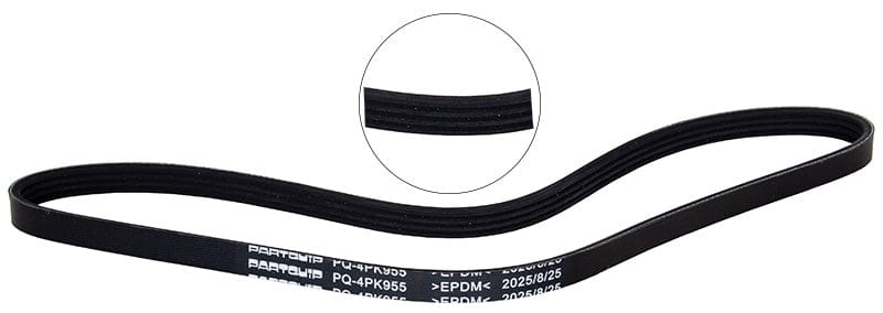 Micro V-Belt Chavrolet Spark 1.0 (02-04), 1.0SX (05-13), Hyundai Accent 1.3 (97-01), Mitsubishi Colt 3.0i(98-09) (PQ-4PK955)