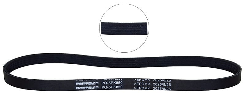 Micro V-Belt Ford Focus, Kuga, Honda Jazz, Renault Clio, Toyota Corolla (E9), Volvo C30, C70, S40, V50 (PQ-5PK850)