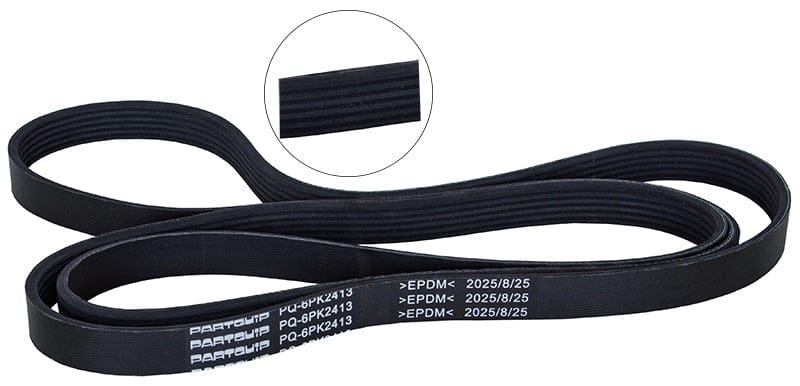 Micro V-Belt Audi A4,A6,A7,Q5,Chevrolet Blazer,Captiva,Hyundai Palisade,Santa Fe,Staria,Tuscon,ix35 (PQ-6PK2413)